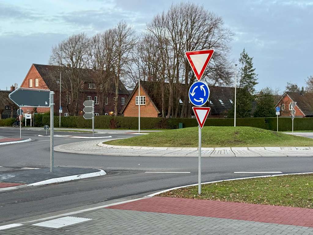 Kreisverkehr Fussgnger Vorfahrt